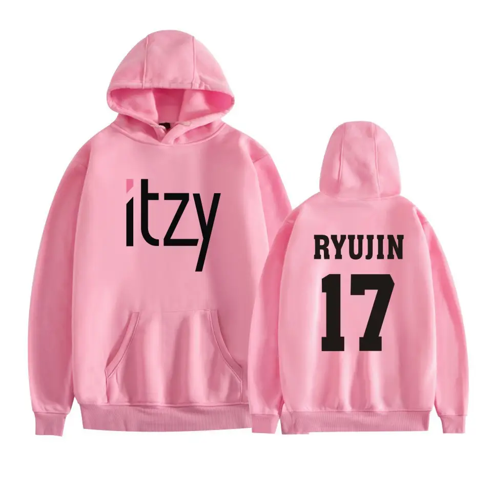 Red Hooded Sweatshirt Set Itz Yuna09 2019 - Image 11