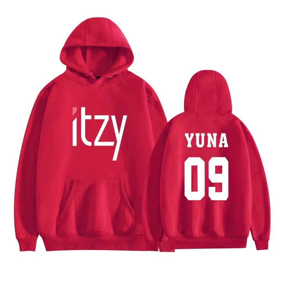 Red Hooded Sweatshirt Set Itz Yuna09 2019 - Image 18