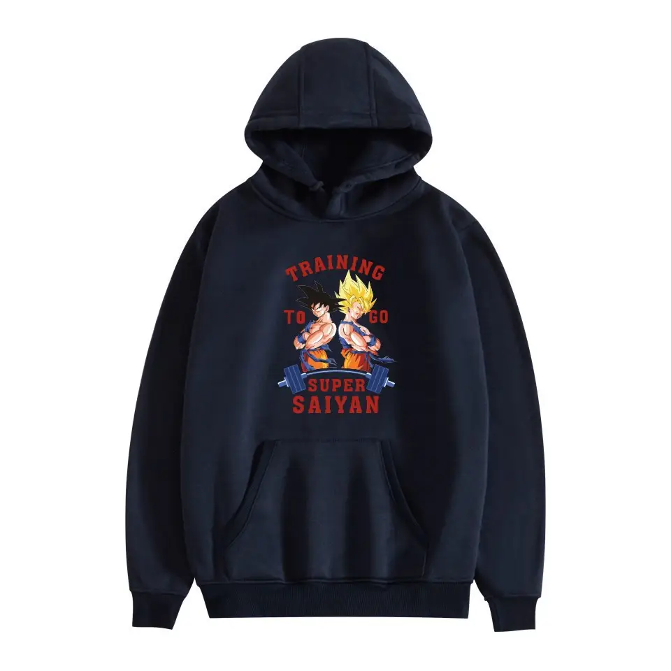 Dragon Ball Super Saiyan Fleece Hoodie Grey - Image 10