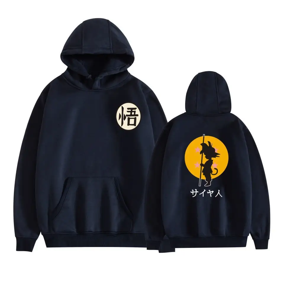 Dragon Ball Super Saiyan Fleece Hoodie Grey - Image 4