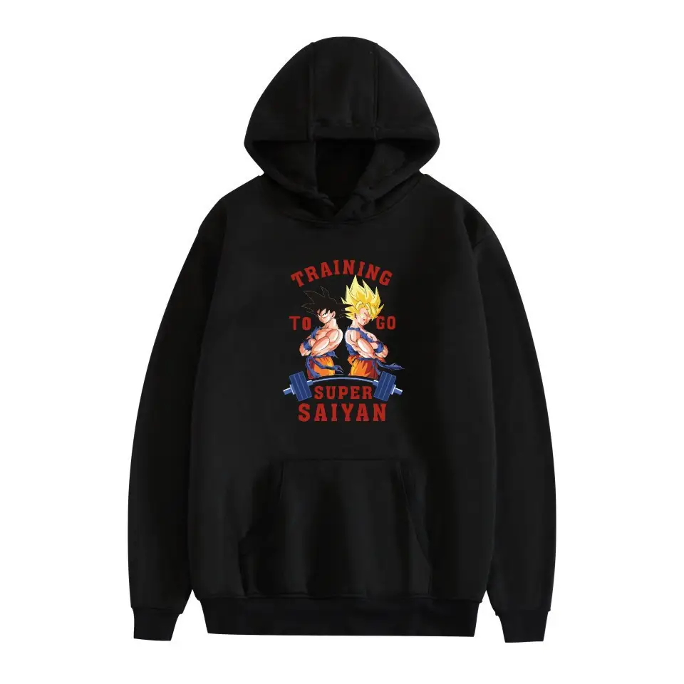 Dragon Ball Super Saiyan Fleece Hoodie Grey - Image 7