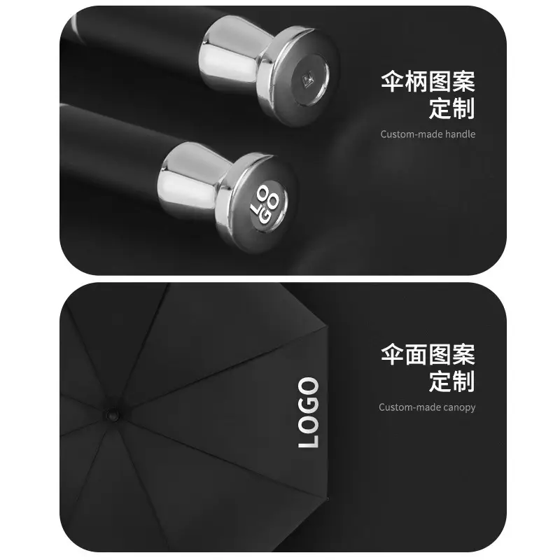 Automatic Umbrella with Long Handle & Custom LOGO - Image 7