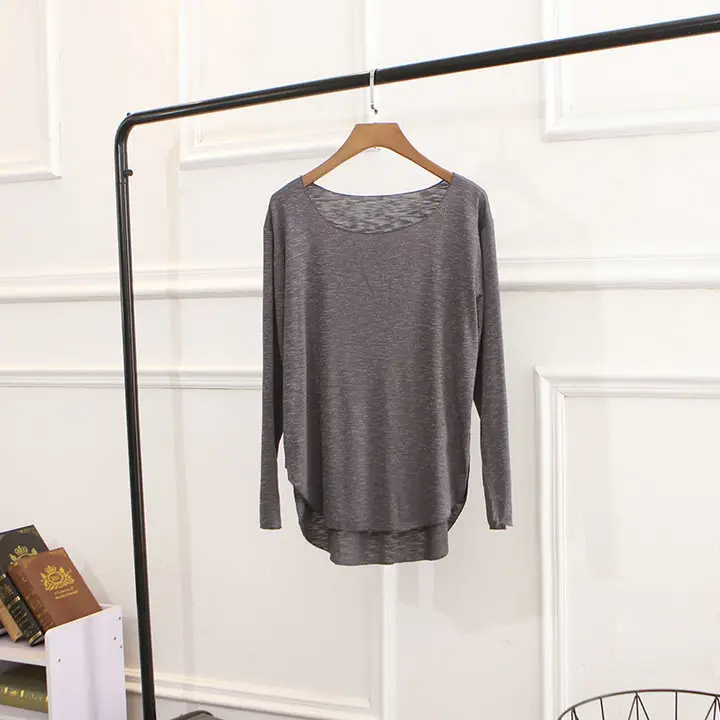 Women Pink Long Sleeve T-Shirt 2024 Autumn - Image 13