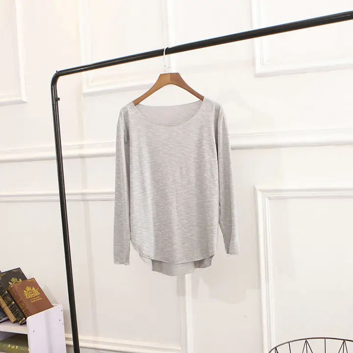 Women Pink Long Sleeve T-Shirt 2024 Autumn - Image 9