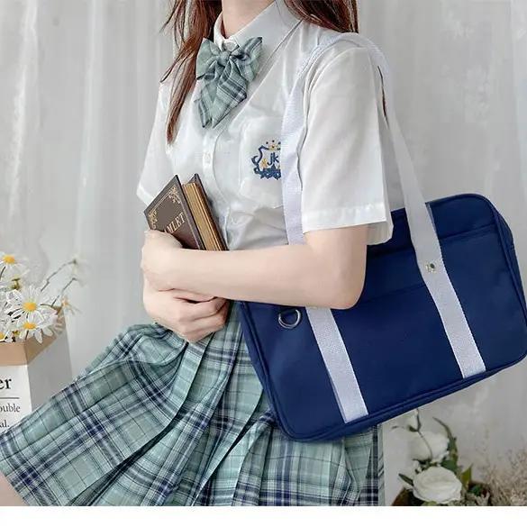 New Japanese Large JK Dress Bag Bussroom Bag Oxford Cloth All-match Campus Student Bag Shoulder Crossbody Handbag