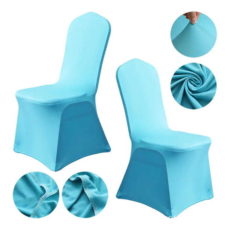 Spandex Chair Covers Red White All-Inclusive Wedding Party Decor - Image 12