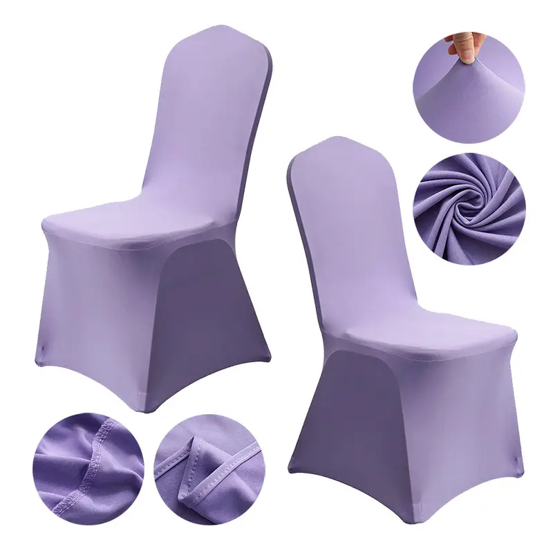 Spandex Chair Covers Red White All-Inclusive Wedding Party Decor - Image 13