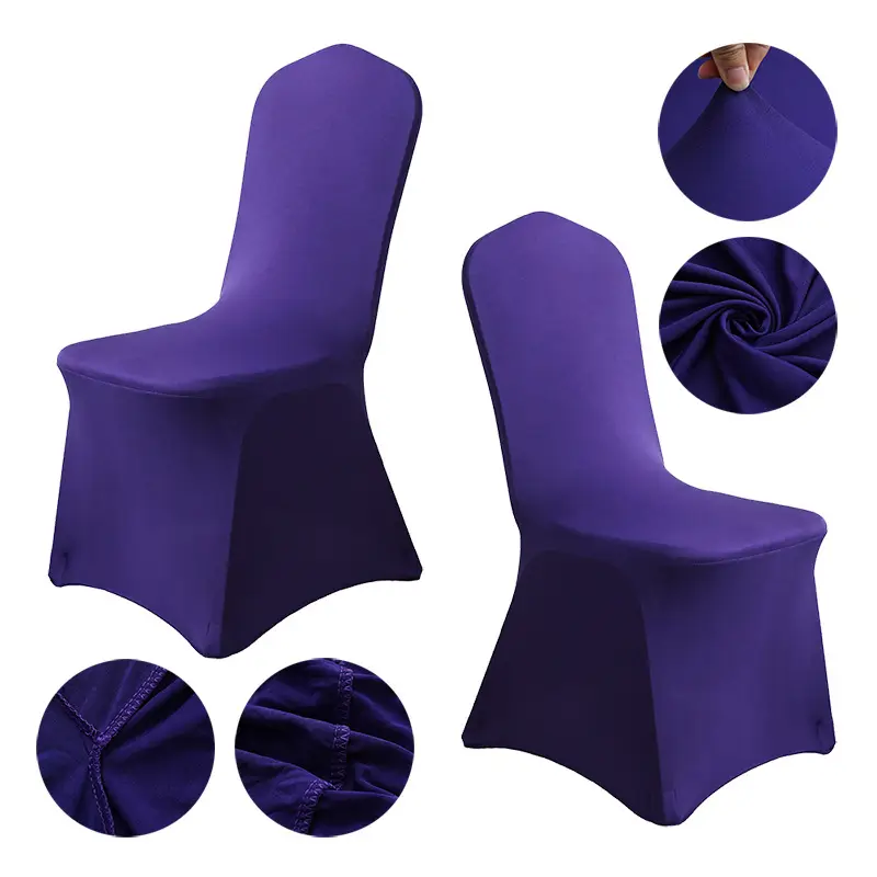 Spandex Chair Covers Red White All-Inclusive Wedding Party Decor - Image 14