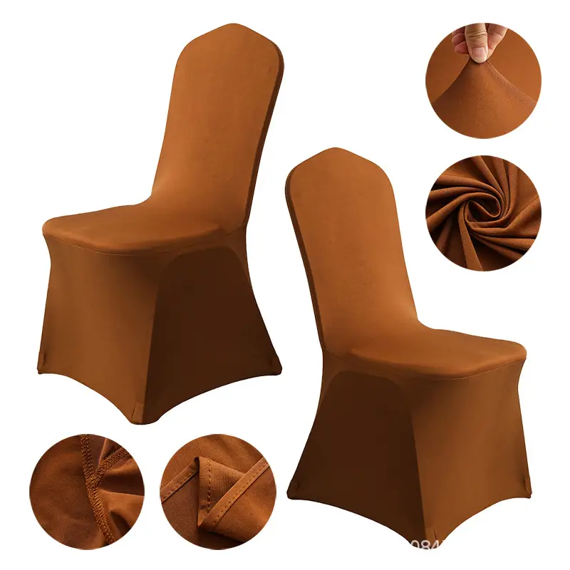 Spandex Chair Covers Red White All-Inclusive Wedding Party Decor - Image 16