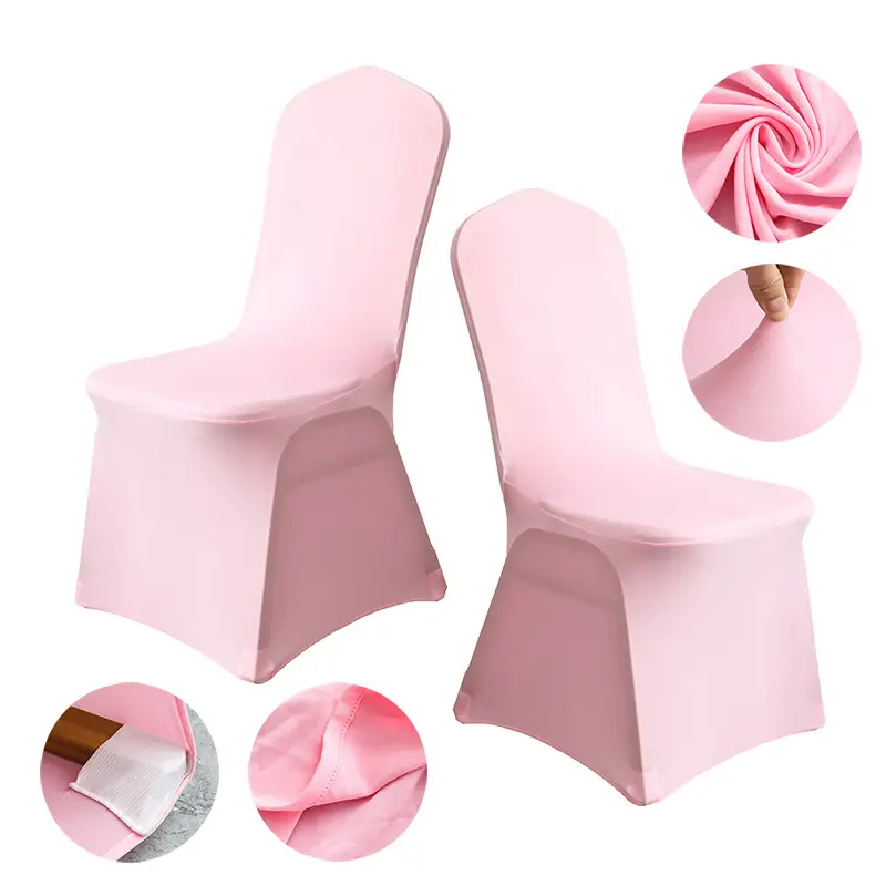 Spandex Chair Covers Red White All-Inclusive Wedding Party Decor - Image 18