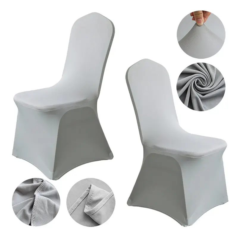 Spandex Chair Covers Red White All-Inclusive Wedding Party Decor - Image 20