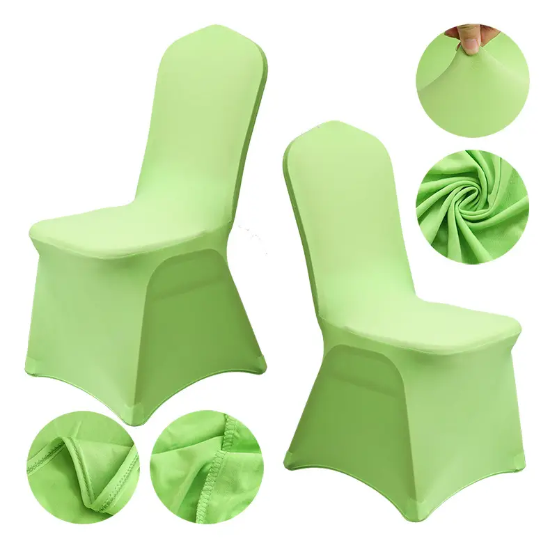 Spandex Chair Covers Red White All-Inclusive Wedding Party Decor - Image 21
