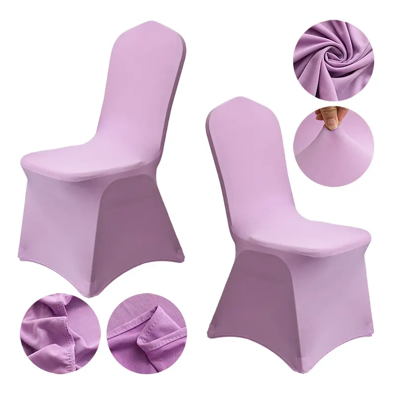 Spandex Chair Covers Red White All-Inclusive Wedding Party Decor - Image 27