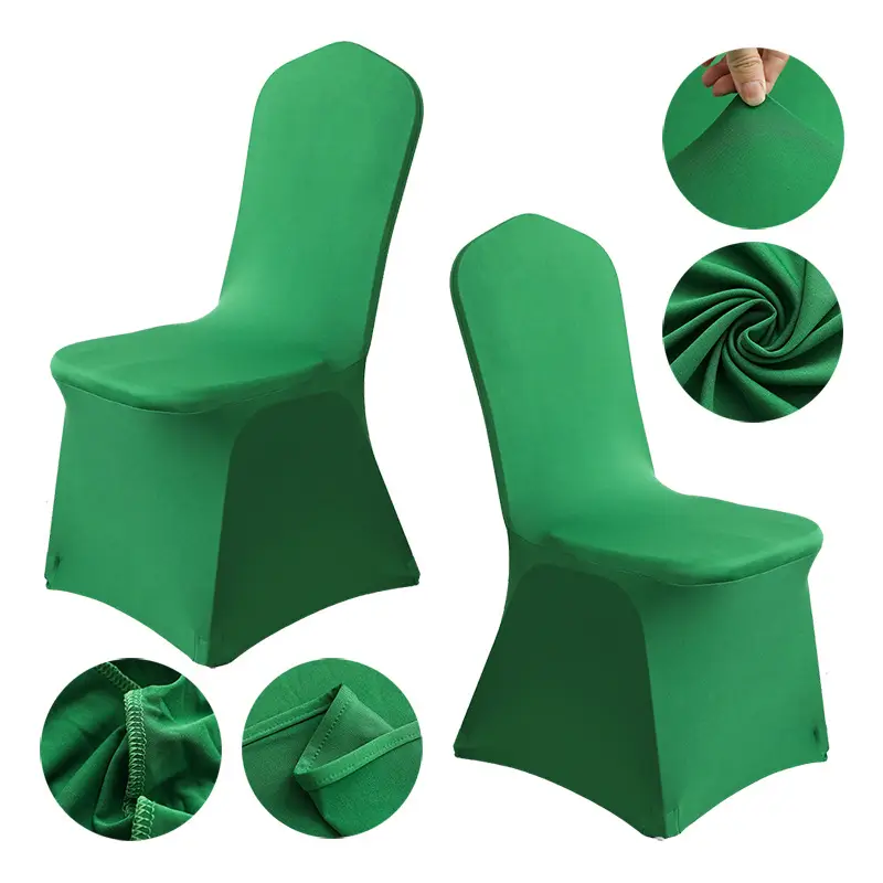 Spandex Chair Covers Red White All-Inclusive Wedding Party Decor - Image 33