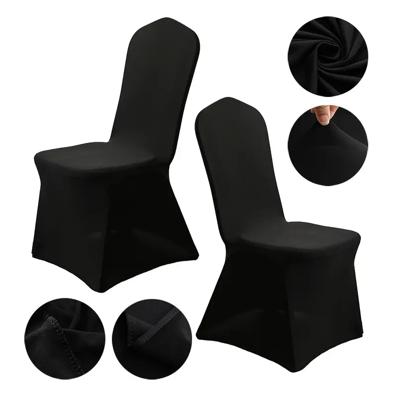 Spandex Chair Covers Red White All-Inclusive Wedding Party Decor - Image 6