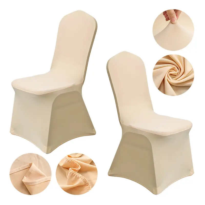 Spandex Chair Covers Red White All-Inclusive Wedding Party Decor - Image 8