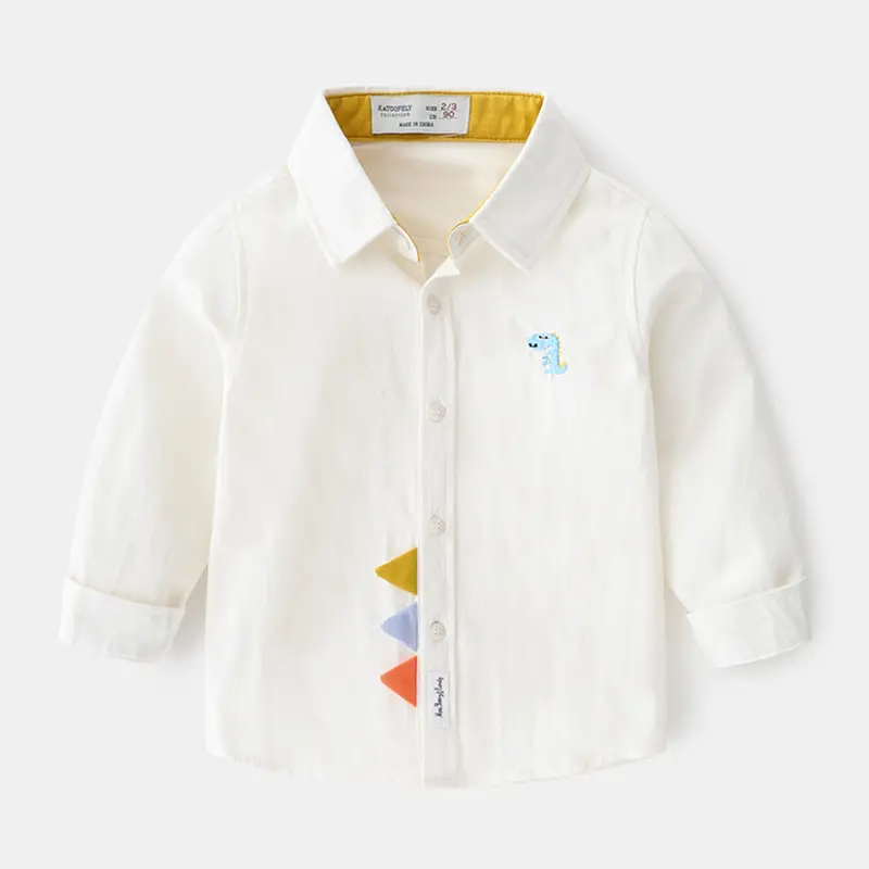 New Spring and Autumn Korean Style Ins Kids Cotton Shirt - Image 10