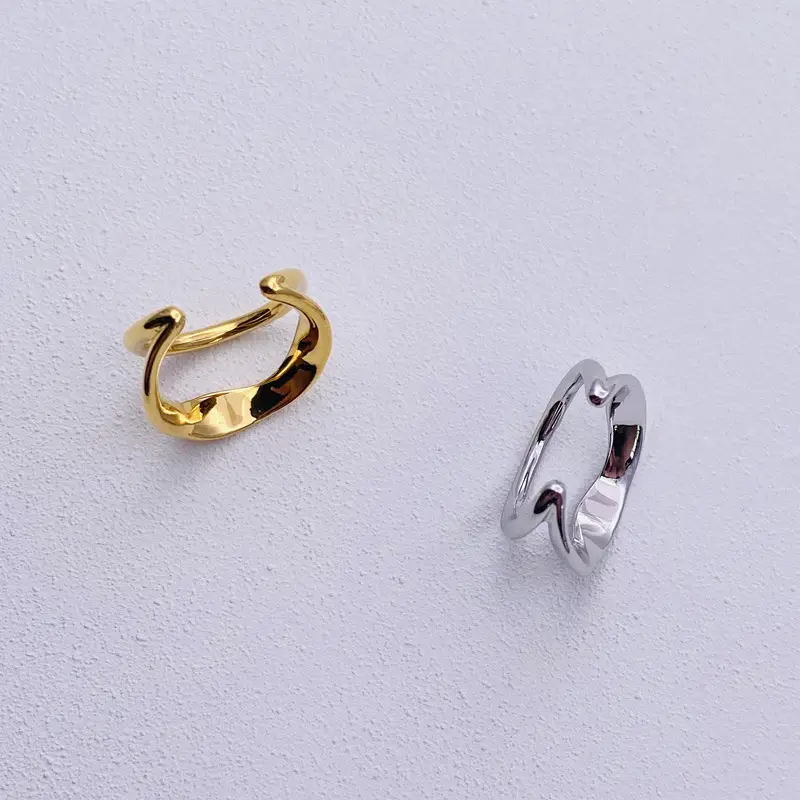 South Korea Women's Geometric Ear Clips Double Earrings Wholesale - Image 4
