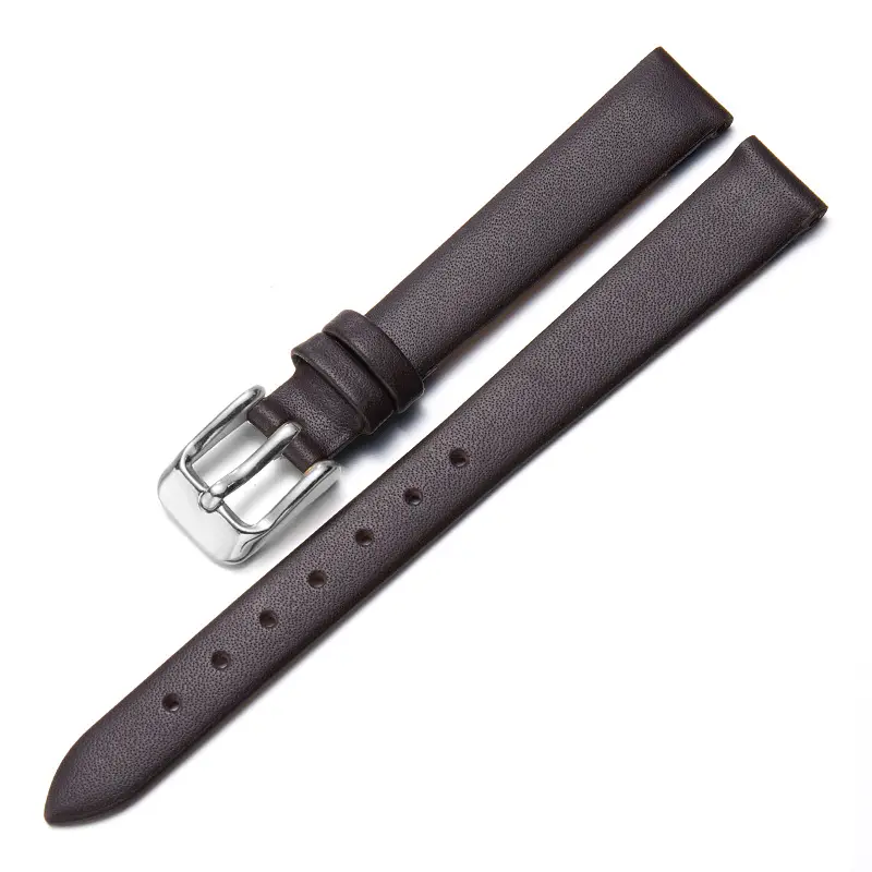 Purple Leather Watch Strap Set with Pen