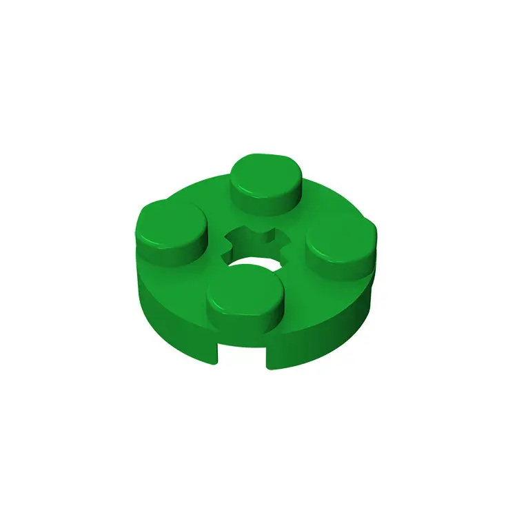 Lego 50g Christmas Wreath Part 2X2 Round Plate with Cross Hole - Image 12