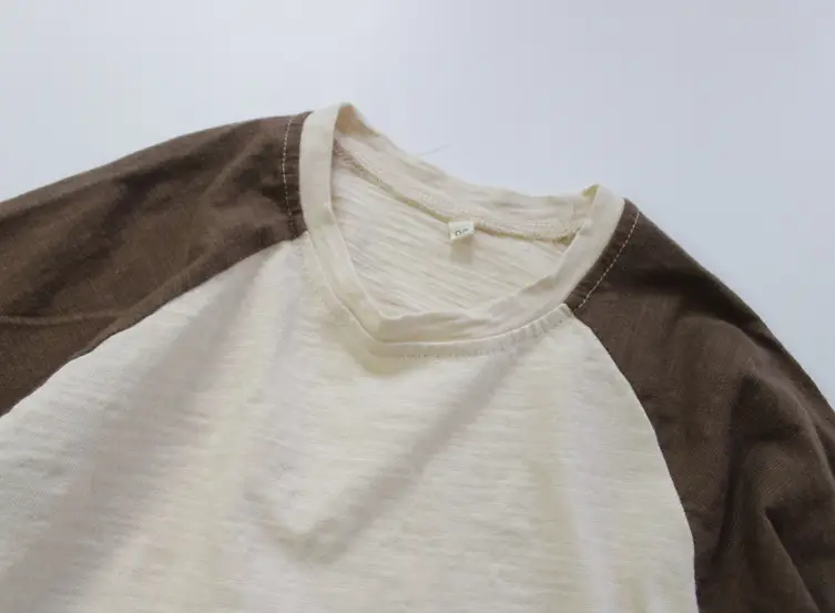 2026 Spring Boys Long Sleeve T-Shirt Cream Brown — feature 12