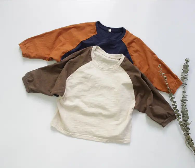 2026 Spring Boys Long Sleeve T-Shirt Cream Brown — feature 4