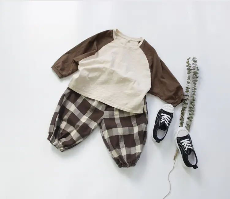 2026 Spring Boys Long Sleeve T-Shirt Cream Brown — feature 6