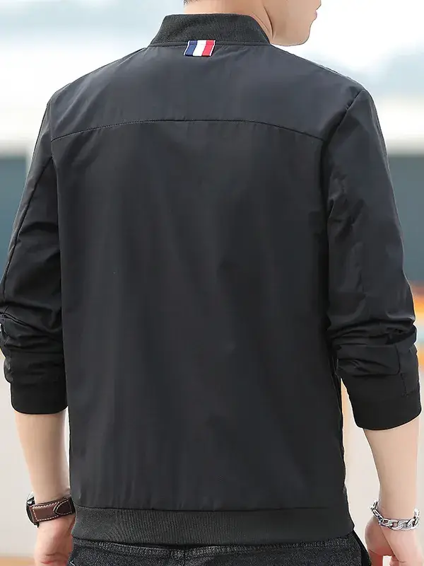 Men's Korean Style Vertical Collar Jacket Coat - Image 7