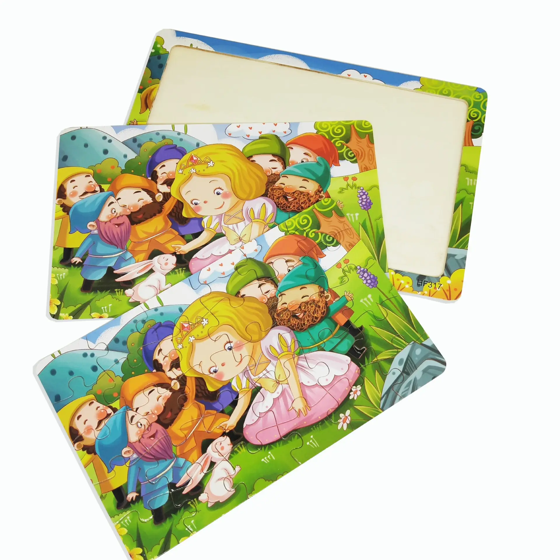 30-Piece Wooden Cartoon Puzzle for Kids