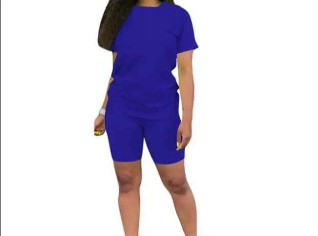 Women Cross-Border Pure Color Sports Suit Casual Two-Piece Export Suit
