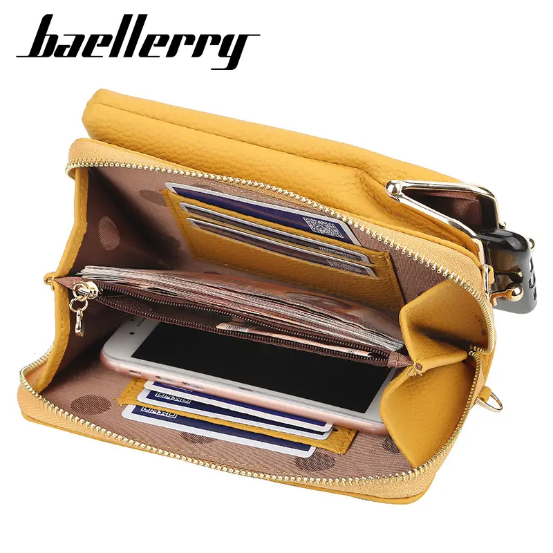 Women's Vertical Baellerry Pebbled Phone Bag Crossbody - Image 13