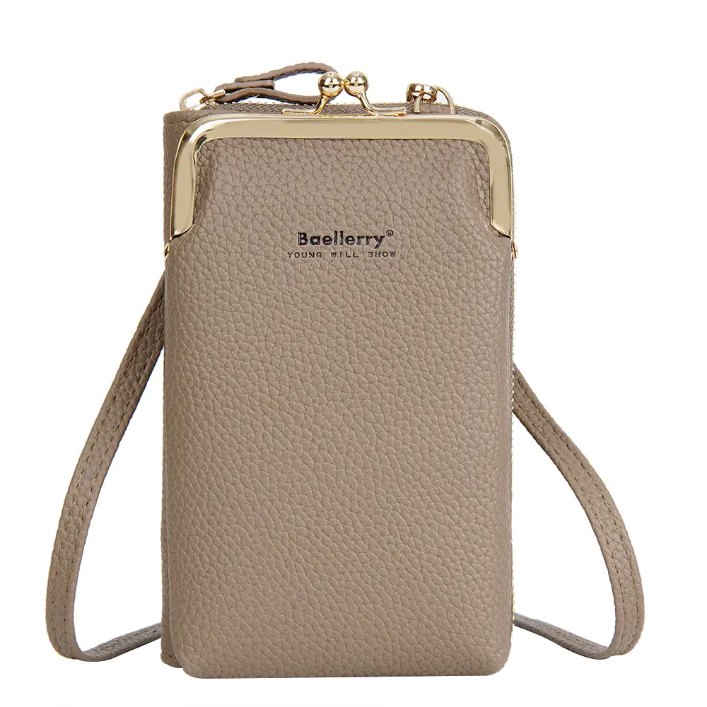 Women's Vertical Baellerry Pebbled Phone Bag Crossbody - Image 2