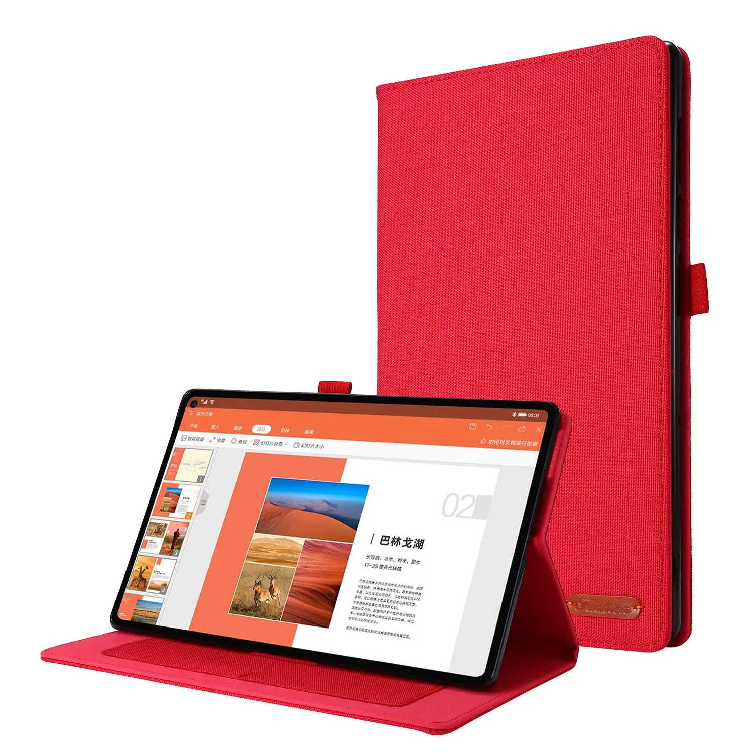 Lenovo Tablet Cover for M10 Plus X606F Denim Fabric Drop Resistant - Image 2
