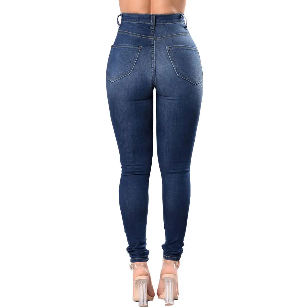 Women Ripped Black Leggings with White Top — feature 8