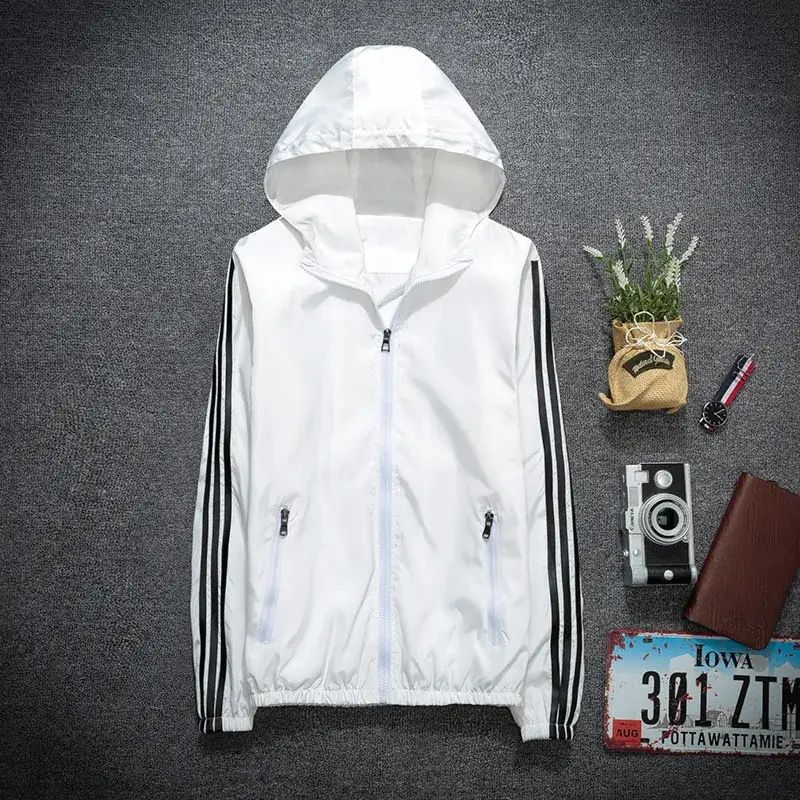2025 Men's Black Hoodie with 3 Stripes - Image 10