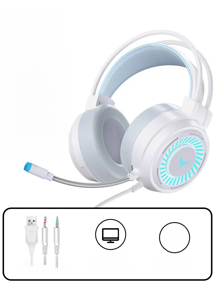 Wholesale G58 Wired Gaming Headset with Microphone & USB Cable - Image 2