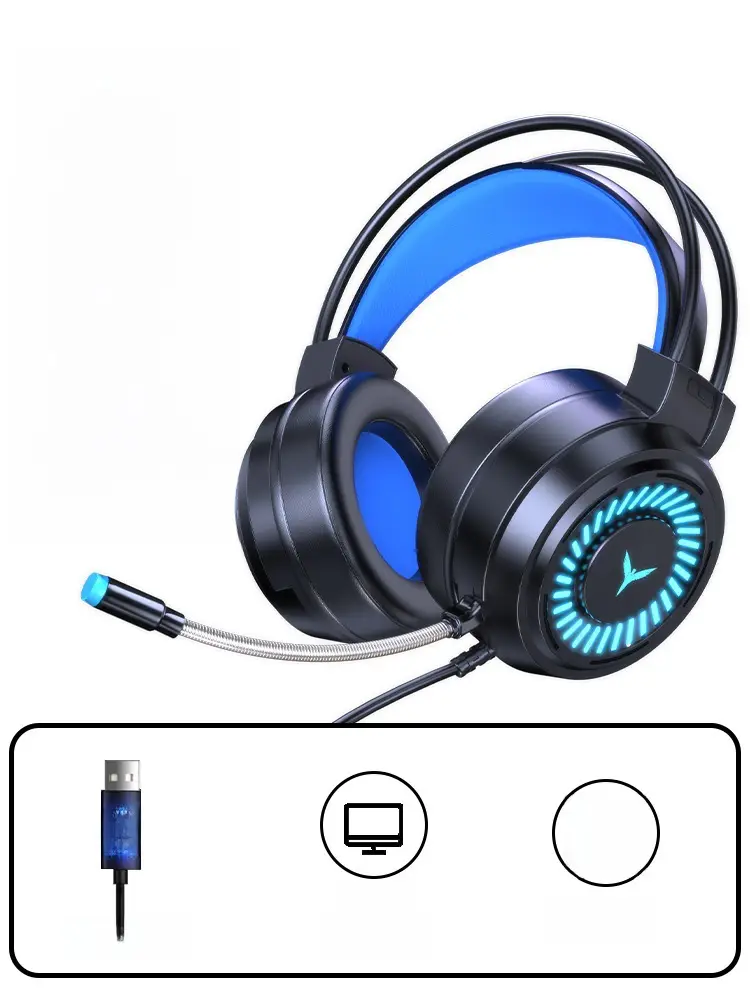 Wholesale G58 Wired Gaming Headset with Microphone & USB Cable - Image 4
