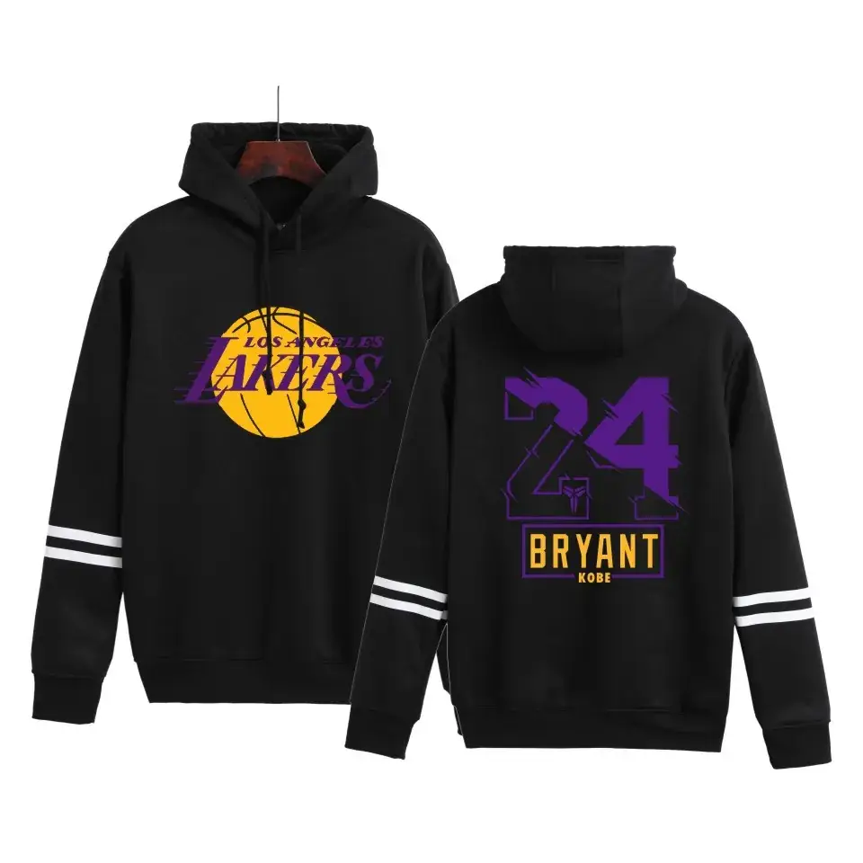 Men Red Bryant Logo Hoodie Sweatshirt Set - Image 5