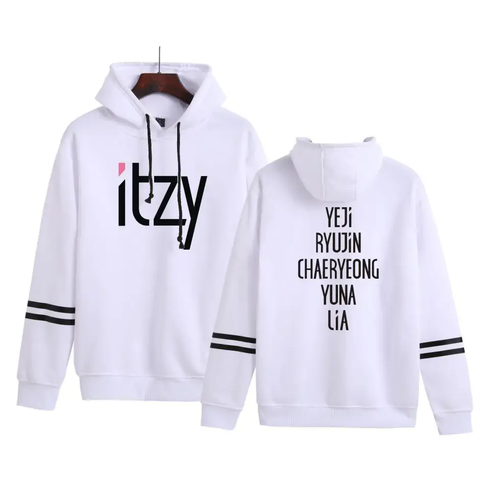 Red Hooded Sweatshirt Set Itz Chaeryong05 Plus Size - Image 2