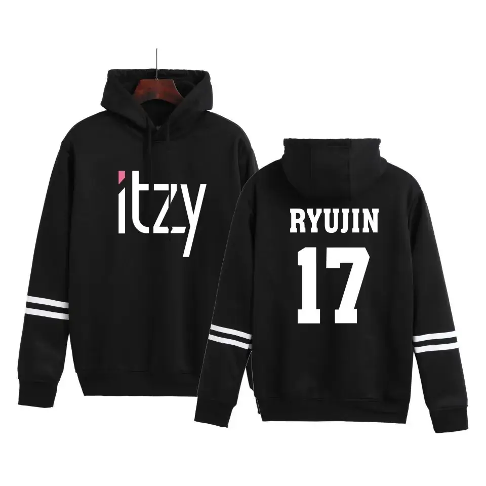 Red Hooded Sweatshirt Set Itz Chaeryong05 Plus Size - Image 5
