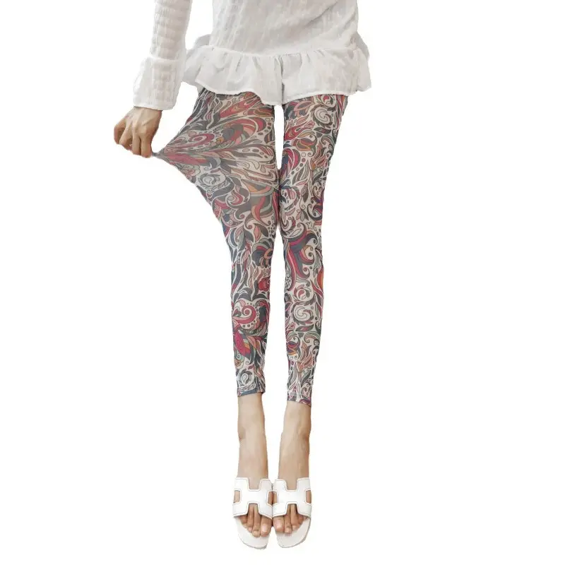 Women's Mesh Ice Silk Leggings Sunscreen Slim Fit - Image 26