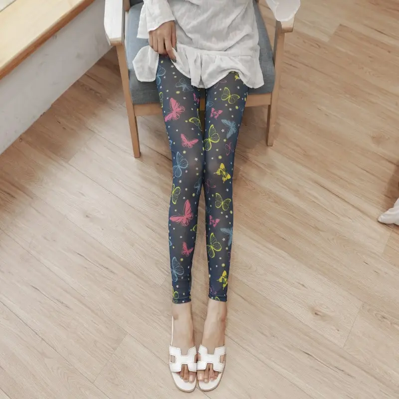Women's Mesh Ice Silk Leggings Sunscreen Slim Fit - Image 12
