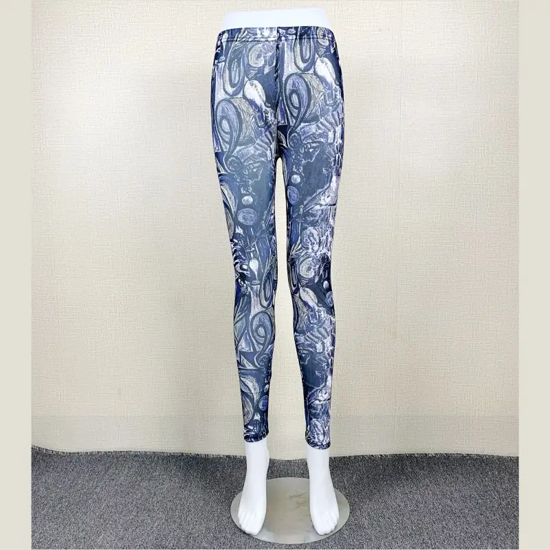 Women's Mesh Ice Silk Leggings Sunscreen Slim Fit - Image 19