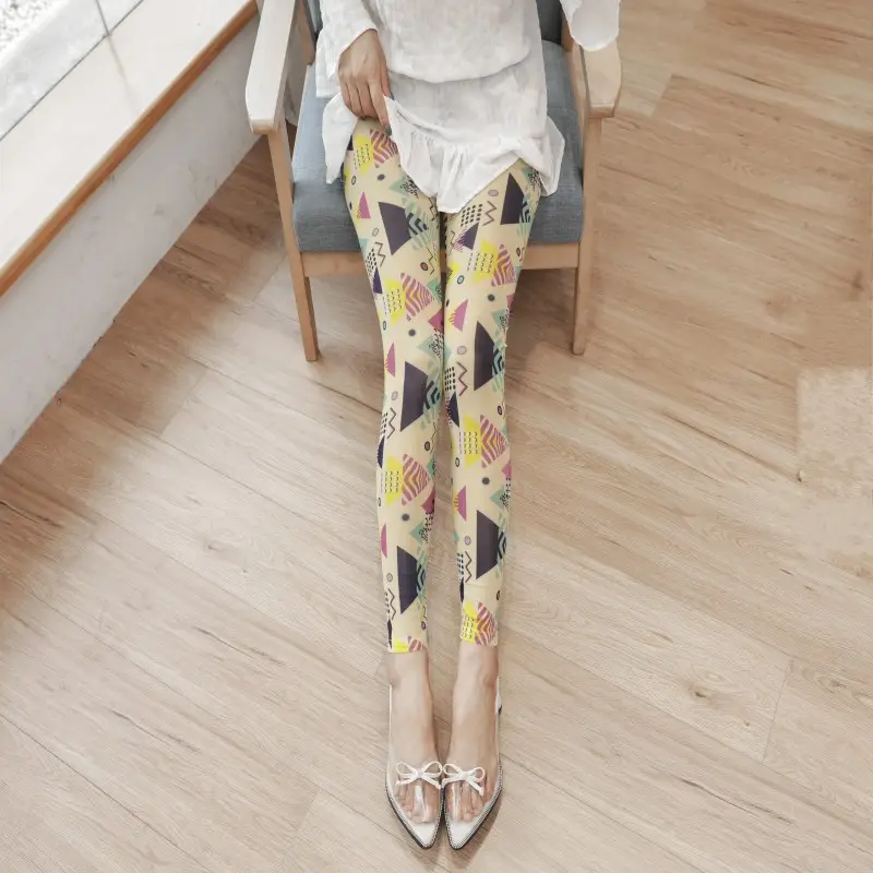 Women's Mesh Ice Silk Leggings Sunscreen Slim Fit - Image 2