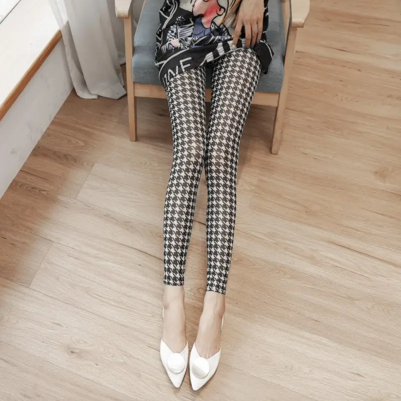 Women's Mesh Ice Silk Leggings Sunscreen Slim Fit - Image 7