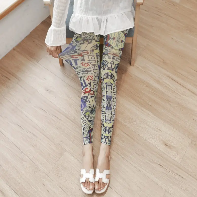 Women's Mesh Ice Silk Leggings Sunscreen Slim Fit - Image 9