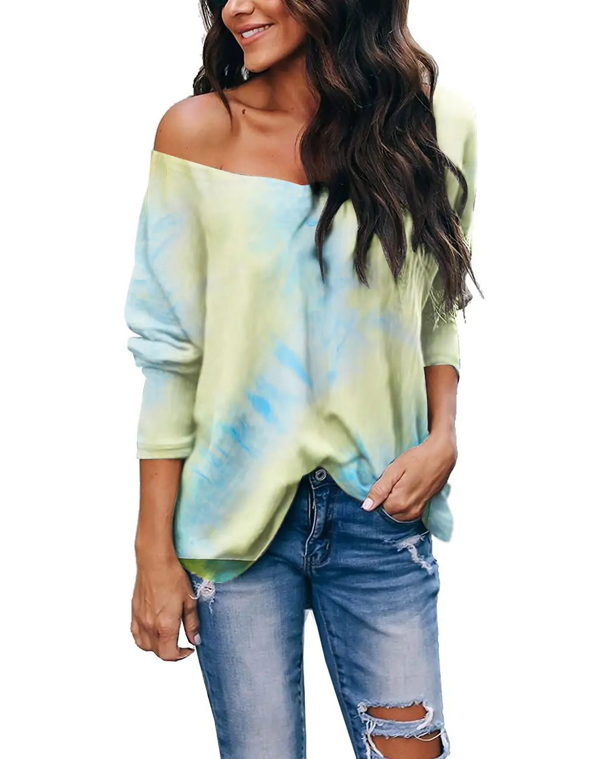 2026 Tie-Dye V-Neck Long Sleeve T-Shirt - Image 2