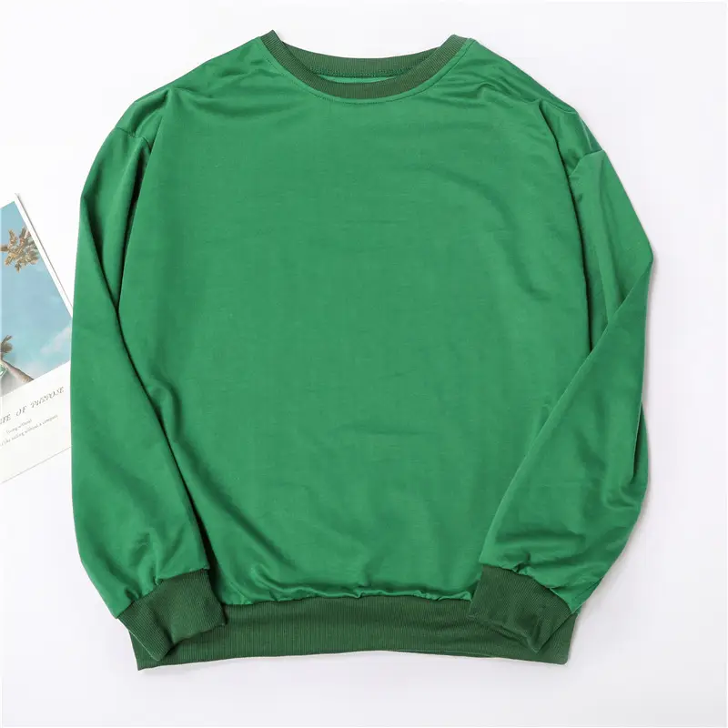 Green Long Sleeve Pullover Sweater for Men Women - Image 6