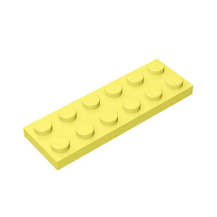 Yellow LEGO 50g Small Particle Blocks 2x6 Foundation Plate