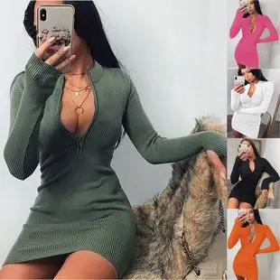 Women's Striped Knitted Pullover Sweater Round Neck — feature 5